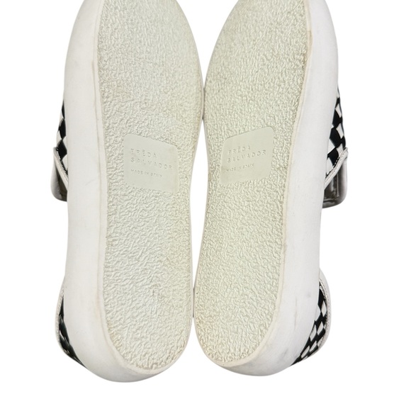 Freda Salvador Eddy D’Orsay  Checkered Slip-Ons Sneaker Flats Size 6 - Picture 10 of 15